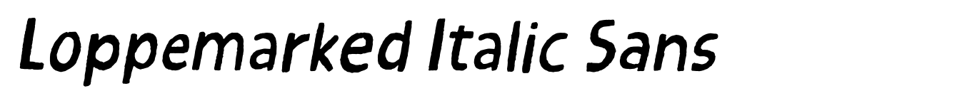 Loppemarked Italic Sans